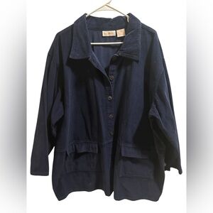 Hunters Run Corduroy Shacket  size 56